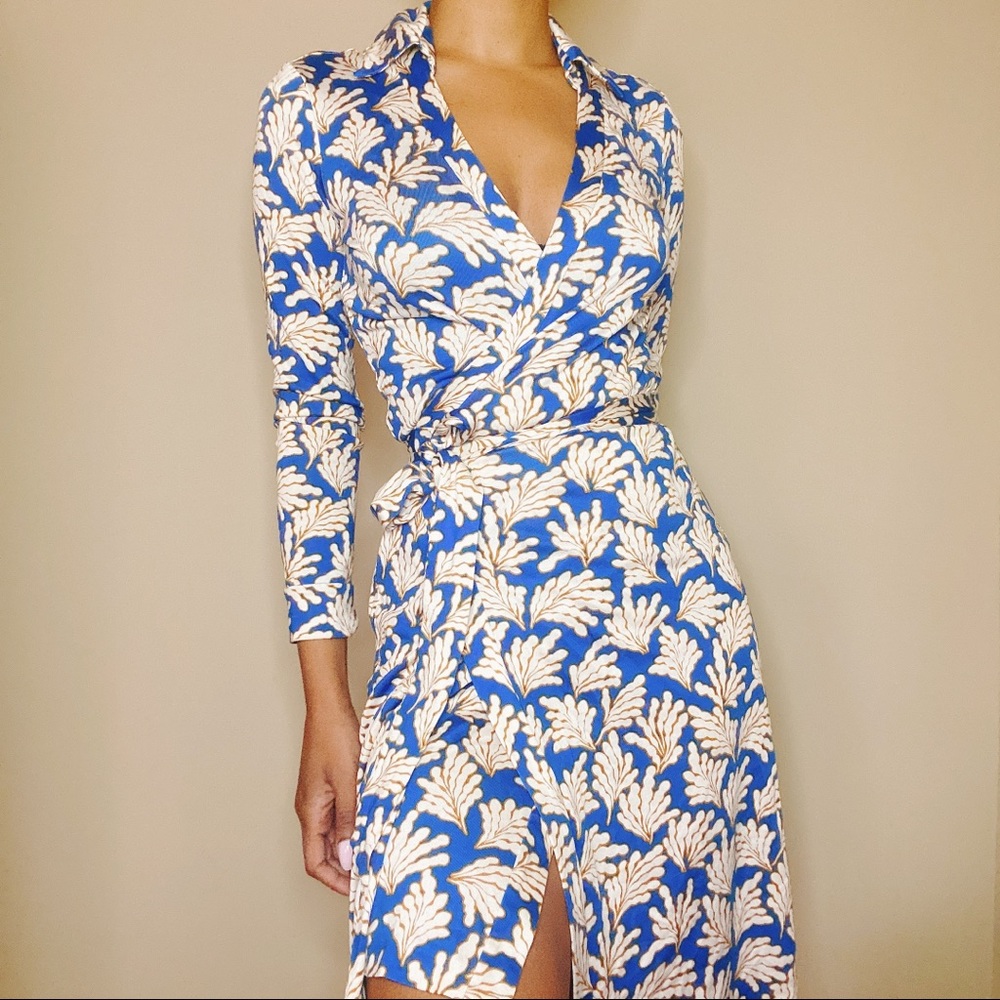 Diane Von Furstenberg Pattern Spring Wrap Dress